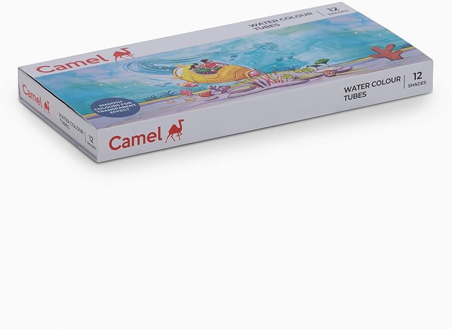 Camel Water Colour Tube 12 Shades